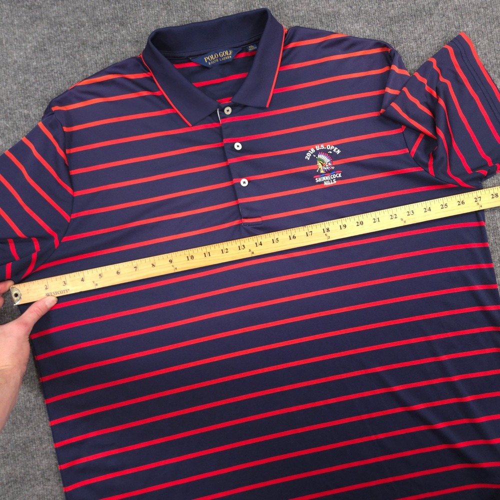Polo Golf Ralph Lauren Shinnecock Hills Polo Mens XXL Striped 2018 US Open USGA - Picture 6 of 10